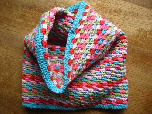 Snood crochet multicolore